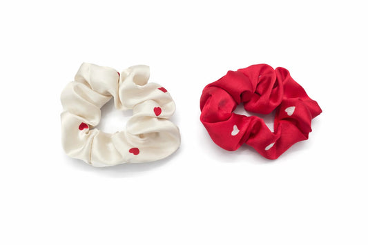 Love Duo Satin Scrunchie Set