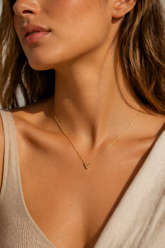 Mini V Pendant Necklace