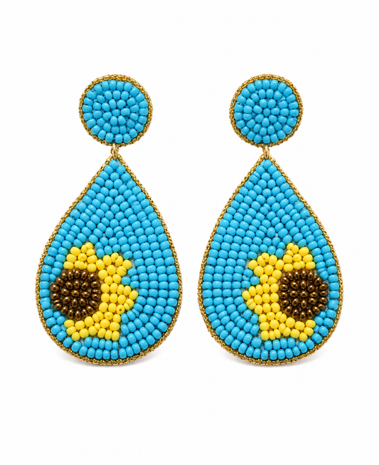 Summer Petal Beaded Earrings