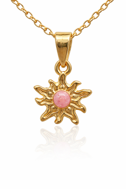 Solar Blush Charm Necklace