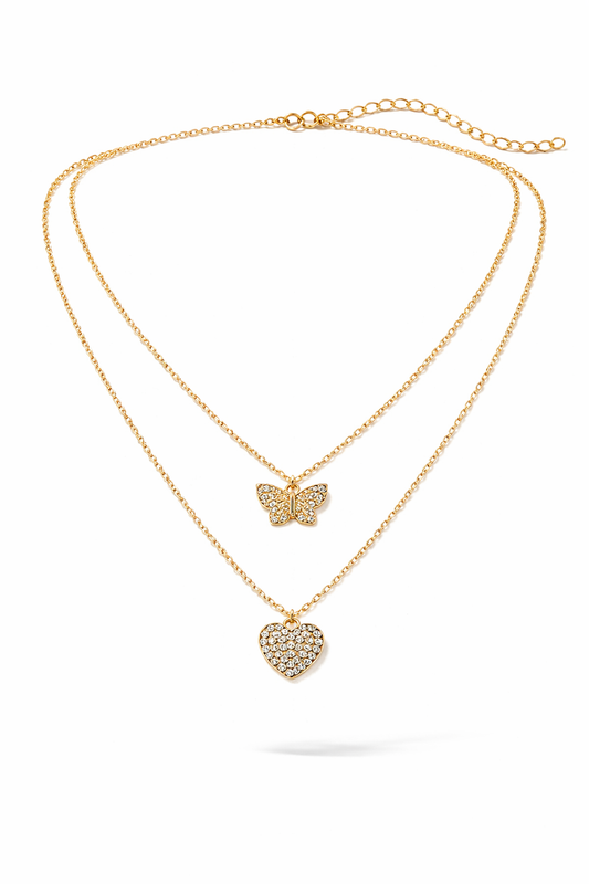 Heartstrings Butterfly Necklace