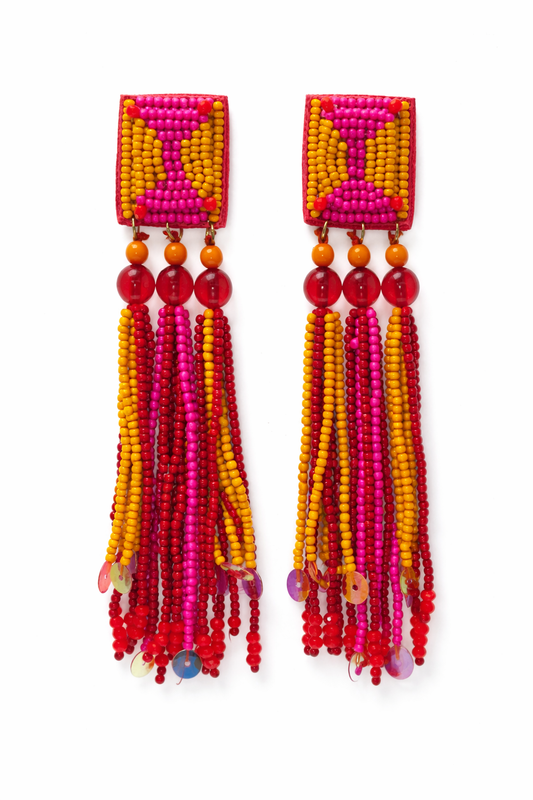 Fiesta Fringe Tassel Earrings