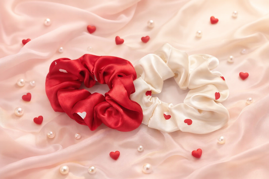 Love Duo Satin Scrunchie Set