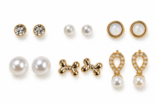 Pearl & Glow 6-Pair Earring Set
