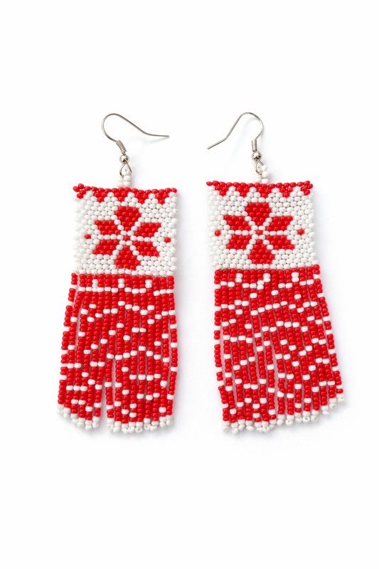 Scarlet Fringe Earrings