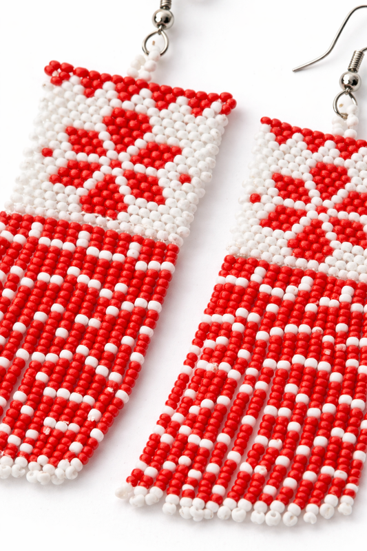 Scarlet Fringe Earrings