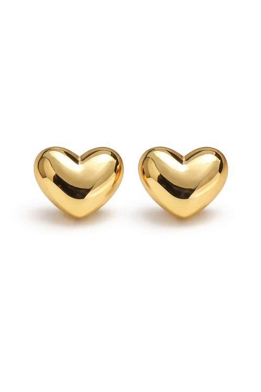 Serene Heart Studs