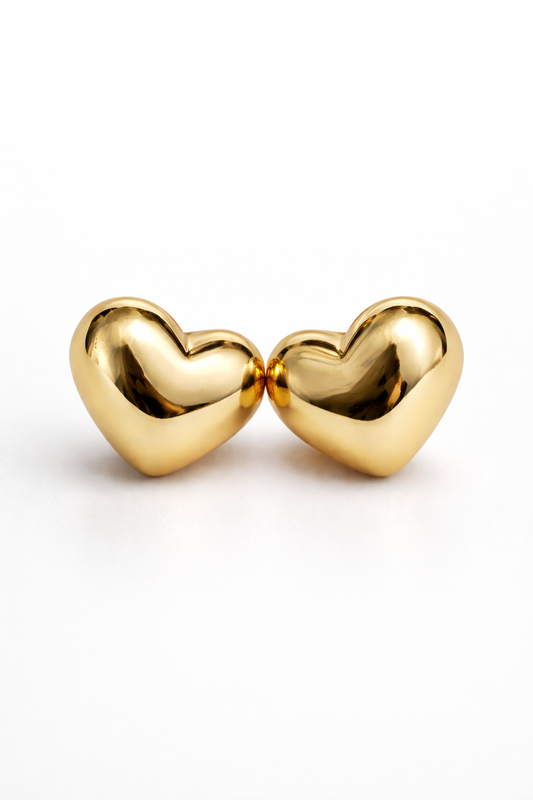 Serene Heart Studs