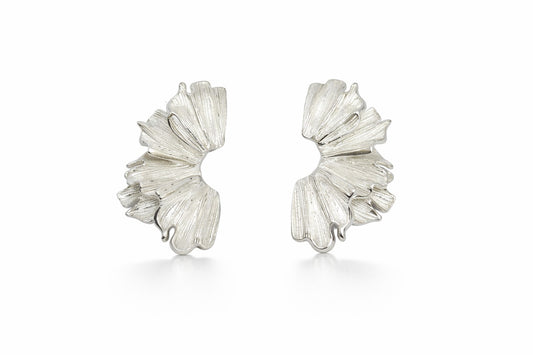 Silver Bloom Statement Earring