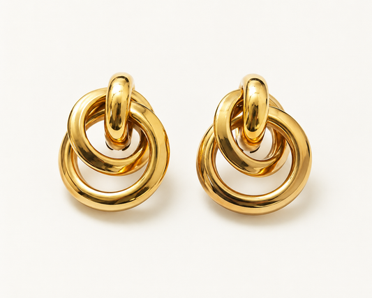 Contemporary Link Drop Earrings