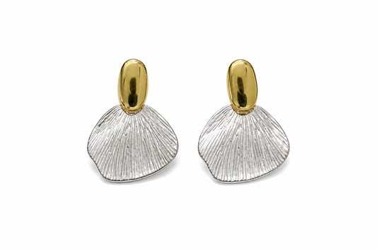 Aura Gold & Silver Statement Earrings