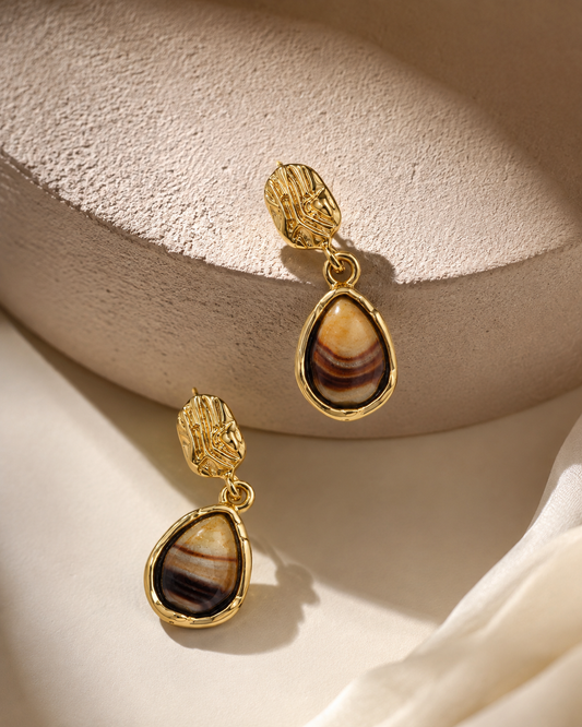 Amber Muse Drop Earrings