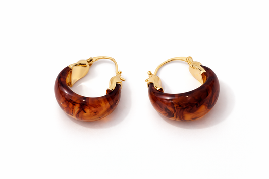 Amber Luxe Hoop Earrings