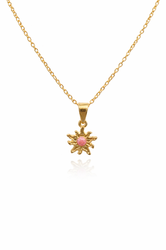 Solar Blush Charm Necklace