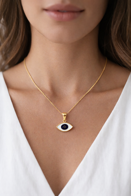 Evil Eye Gold Pendant Necklace