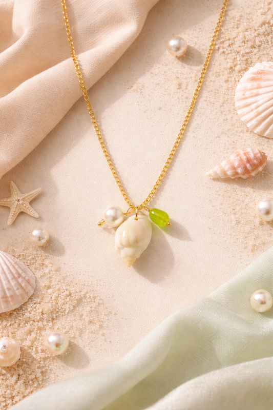 Ocean Muse Shell Charm Necklace