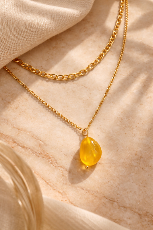 Golden Glow Dual-Layer Necklace